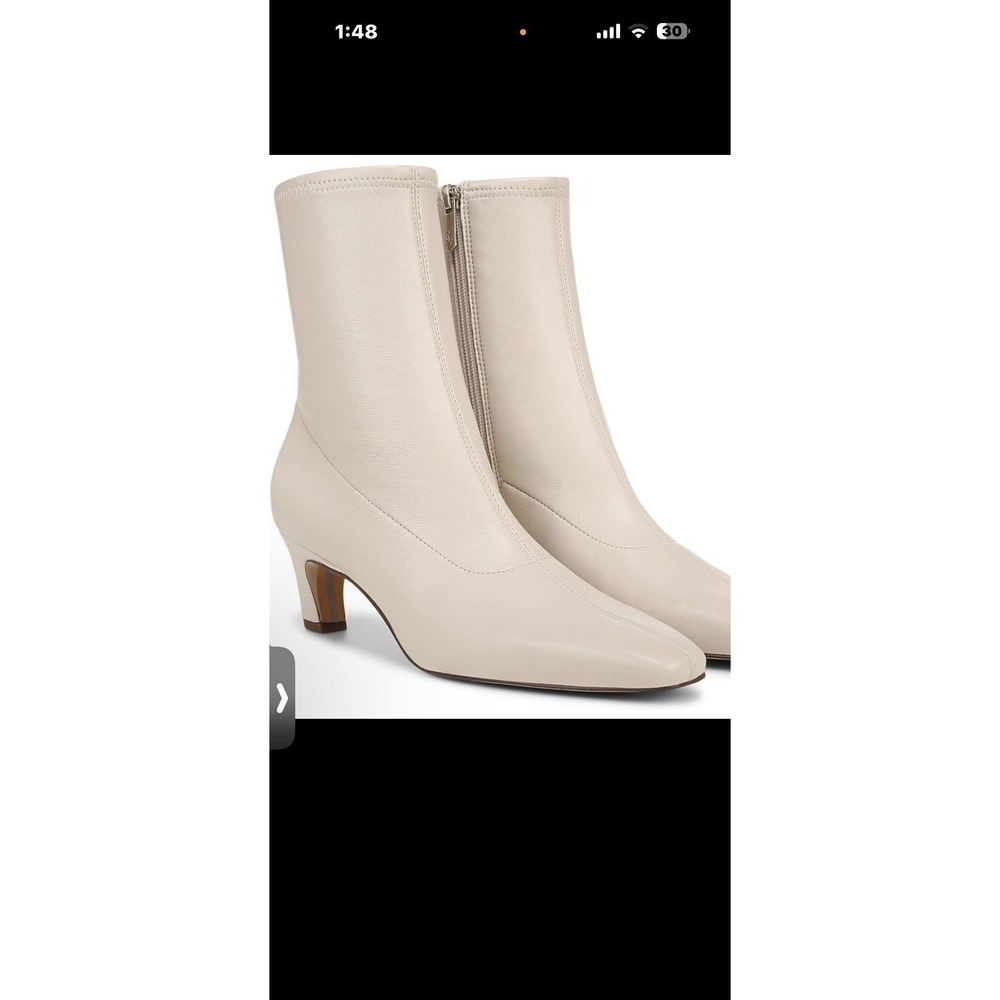 Sam Edelman Women's Marla Ankle Boot 10.5 Cream